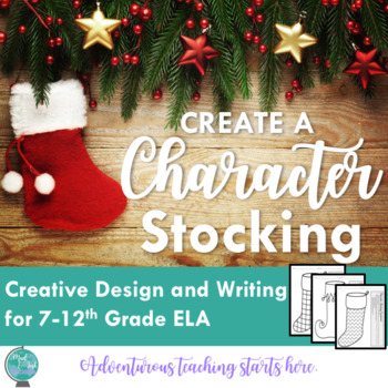 Preview of Create a Character Stocking:  Symbolism, Characterization, and Analysis Activity