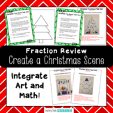 Christmas Fraction Art Activity - Christmas Fractions with