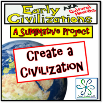Preview of Create a Civilization Project & Rubric | FUN Culture & Civilizations PBL