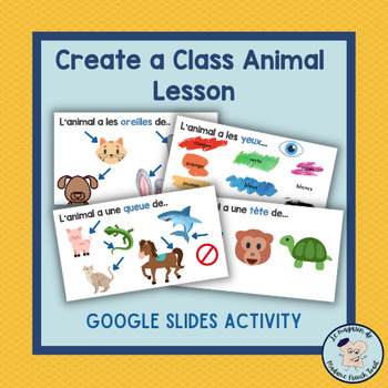 Preview of Create a Class Animal French Lesson