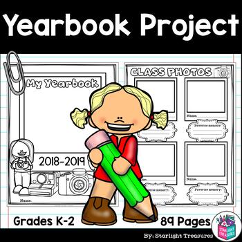 Preview of Create a Class Yearbook Project for Early Learners - Editable