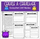 Create a Creature - Ecosystems/Life Science Unit Review Project