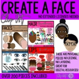 Create a Face Clip Art (Moveable Pieces permitted)