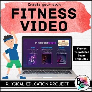 Preview of Create a Fitness Video Digital Project | English and French