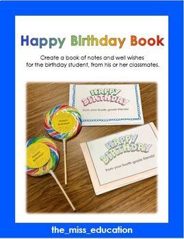 Preview of Create a Happy Birthday Book