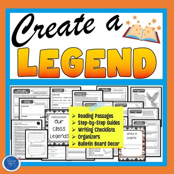 Preview of Create a Legend Step-by-Step Writing Project | Native American Reading Passage
