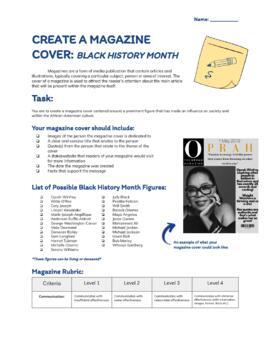 Preview of Create a Magazine Cover: Dedicated to Black History Month