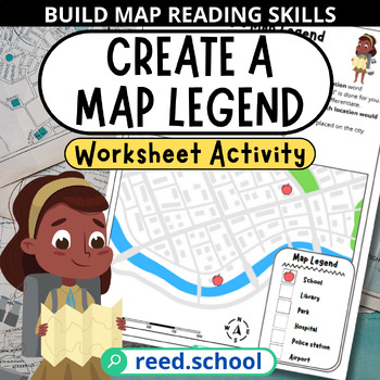 Preview of Create a Map Legend & Key Activity - Build Map Reading Skills