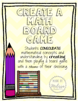 Create a Math Board Game Project by Melissa Hulton | TPT