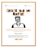 "Create a Monster" Halloween Activity/Game - Anatomy and E