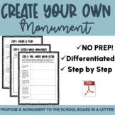 Create a Monument Project | PBL | Letter & Drawing/Poster