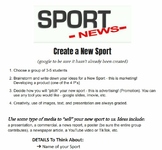 Create a New Sport