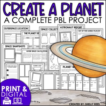 Preview of Create a Planet Project Based Learning PBL