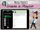 Create a Playlist | Music Project for Middle School / Junior High
