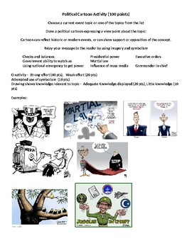 create a political cartoon assignment