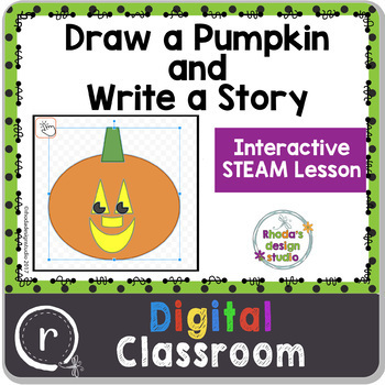 Preview of Create a Pumpkin and Write a Story STEAM Activity Distance Learning