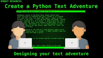 Preview of Create a Python Text Adventure || Part 2: Design your text adventure