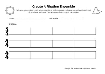 Preview of Create a Rhythm Ensemble!