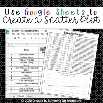Preview of Create a Scatter Plot Using Google Sheets - Distance Learning