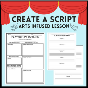 Preview of Create a Script Arts Infused/Integrated Lesson