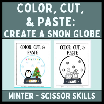 Create a Snow Globe Color Cut and Paste by OT Made Easy