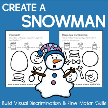 Create a Snowman Activity: Build Fine Motor & Visual Discrimination Skills