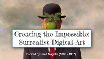 Preview of Create a Surrealist Painting Inspired by Magritte Using Google Slides SEL/UDL