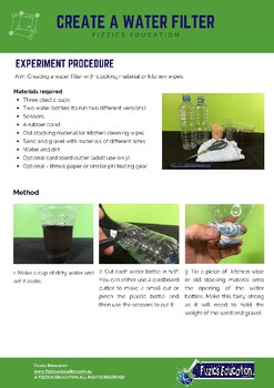 Preview of Create a Water Filter Activity