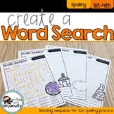 Create a Word Search Monthly Templates
