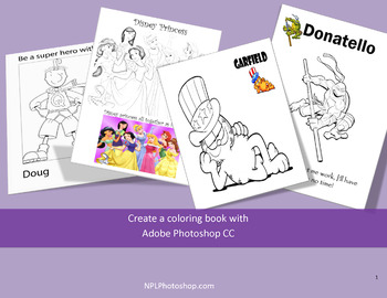Preview of Lesson 11: Coloring book with Adobe Photoshop CC