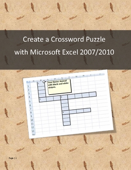 Preview of Create a crossword puzzle with any version of Microsoft Excel