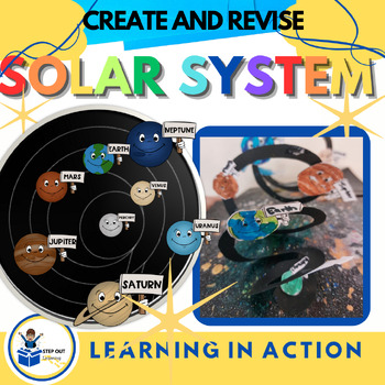 Preview of Solar system revision craft, project. Fathers day card Middle school science