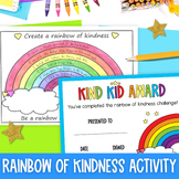 Create a rainbow of kindness SEL activity - worksheets and