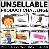 Create an Advertisement Persuasive Writing Project Prompts