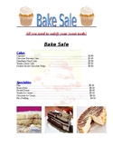 Lesson Plan - Bake Sale Microsoft Word with Text, Graphics