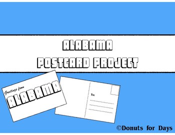 Create An Alabama Postcard Project Directions And Templates Printable