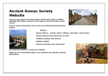 Preview of Create an Ancient Rome Website