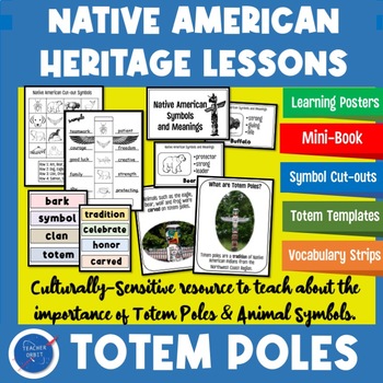 Preview of Create Animal Totem Poles | Native American Heritage Cultural Totem Symbols