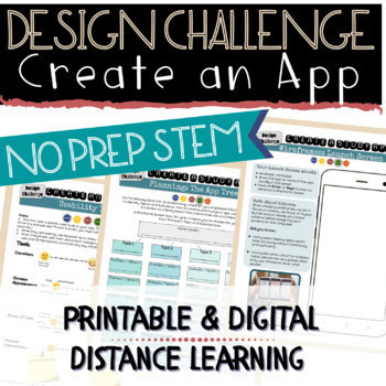 Preview of Create an App Using Google Slides | Print AND Digital | Distance Learning 
