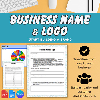 Preview of Create an Effective Business Name & Logo | Student Entrepreneurship Project