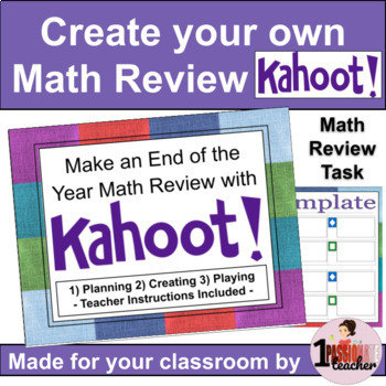 Create An End Of The Year Math Review Kahoot By 1 Passionate Teacher