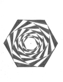 Create an Optical Illusion - A Spiraling Hexagon!