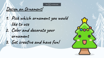 Preview of Create an Ornament! - Google Slides