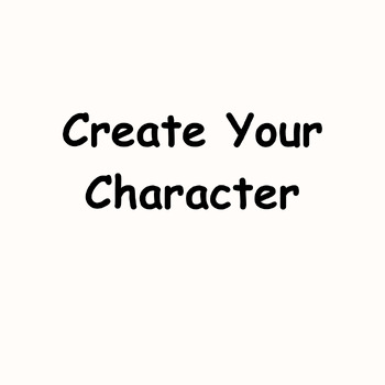 Preview of Create your Main Character