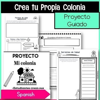 Preview of Create your Own Colony in Spanish/ Crea tu Propia Colonia