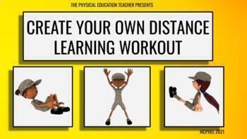 Preview of Create your Own Personalized DISTANCE LEARNING Workout 
