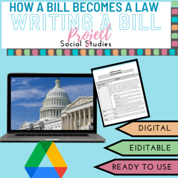 Preview of Create your own Bill: Writing a Bill Project 