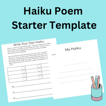 Create your own Haiku Poem-Poetry Starter template by The Laidback ...