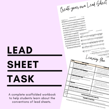 Preview of Create your own Lead Sheet Workbook and Assignment