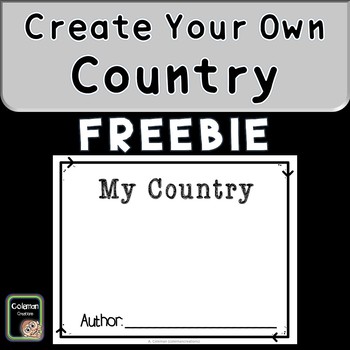 Preview of Geography Country Project FREEBIE (create your own country)